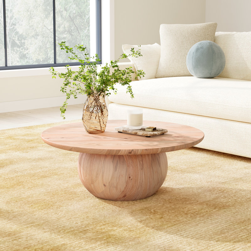 Iver Solid Wood Single Coffee Table, Natural