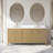 Laval 72" Double Sink Freestanding Bathroom Vanity with Engineered Marble Top-105310778-105310779