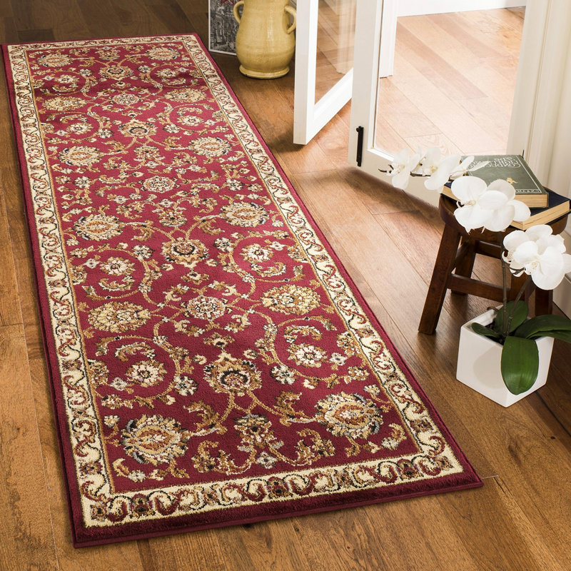Tapis classique en polypropylène rouge 31 po Largeur et profondeur de 87 pi. 7 x 3 avec confort