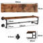 100cm Wall Mounted Clothes Rack