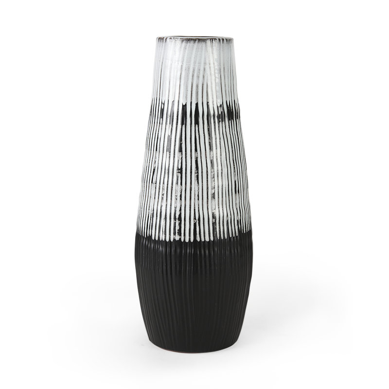 Wiese Ceramic / Porcelain Table Vase, 18.5" H x 7" W x 7" D