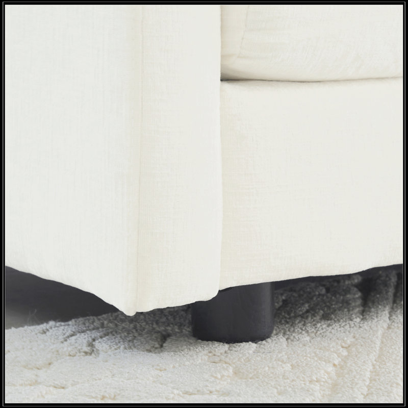Chaise d'appoint moderne avec repose-pieds