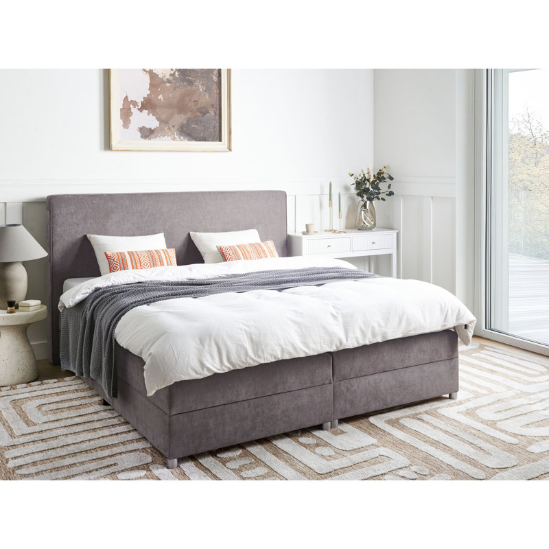 MINISTER Upholstered Bed with Mattress, Super King (6')