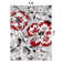Rooshi Floral Gray/Red Area Rug