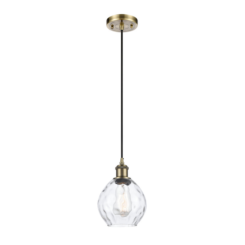 Jaron 1 - Light Single Pendant, Antique Brass, LED
