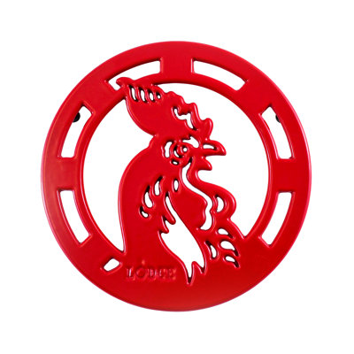 Enamel 8 Inch Rooster Trivet