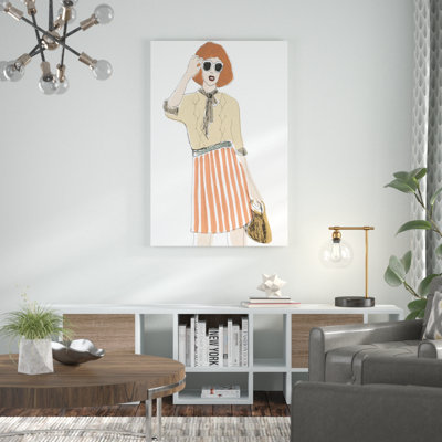 Fashion Vignette I by June Erica Vess - Painting Print