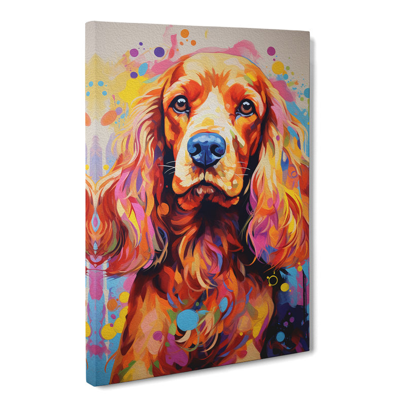 Cocker Spaniel Informel - Print, 76cm H x 50cm W x 3cm D