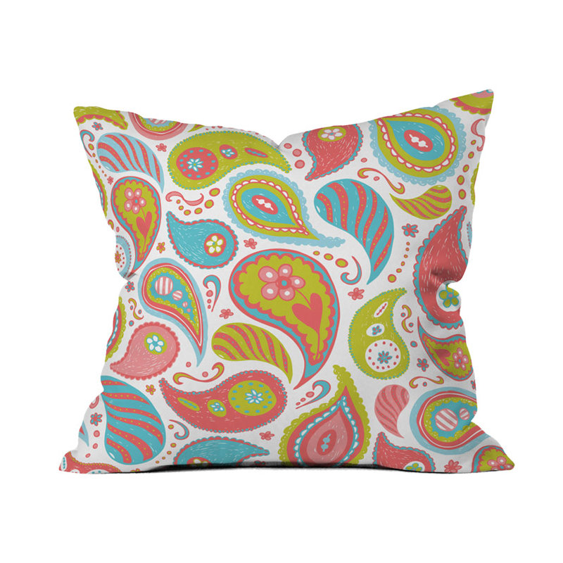 Coussin extérieur heather dutton power motif cachemire