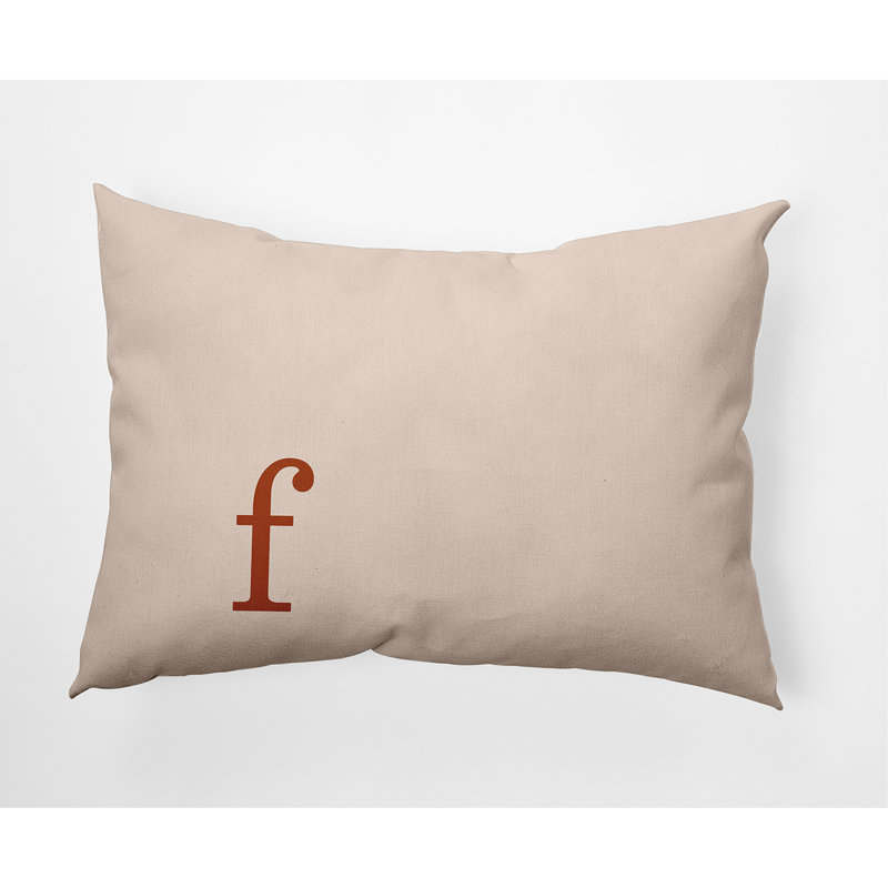 Coussin lombaire rectangulaire intérieur / extérieur Polyfill, Terre de Sienne