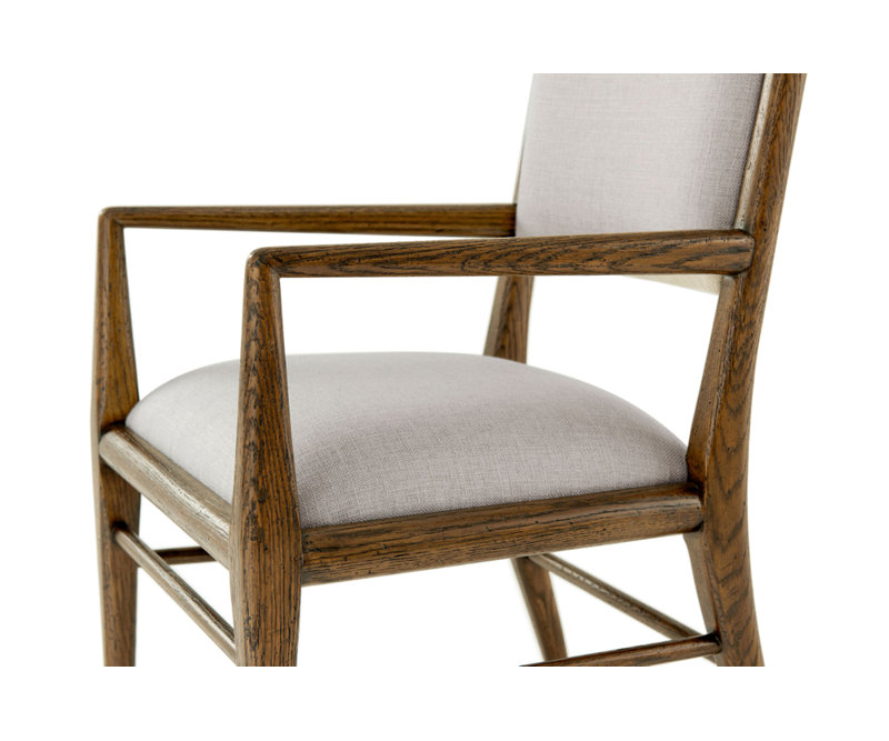 Nova 19.25'' H Upholstered Oak Armchair, Dusk