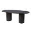 Kersten 84 In. W Oval Wood Pedestal Dining Table-1783831089