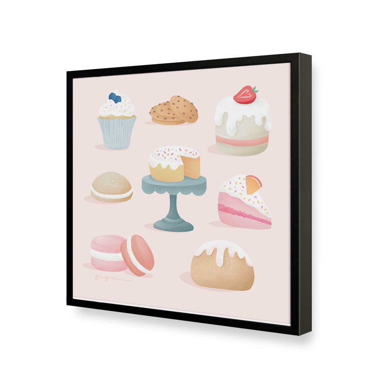 «Bake Shop II» par Gia Graham, reproduction d'art, H 36 po x l 36 po, Noir