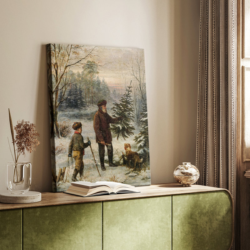 Paysage rétro CCLIV - galerie Cavas sur mesure, H 18 po x l 12 po