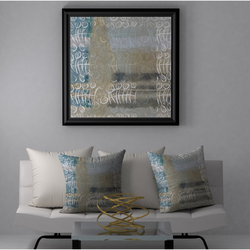 Abstract Reversible Throw Pillow, 20" x 20"