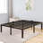 Bed Frame Size With Storage Headboard Holes  Metal PlatformBed Frames No Box Spring Needed 3500 Lbs Noise-Free Non-Slip Heavy Duty Mattress Foundation 16 Inch-105113639