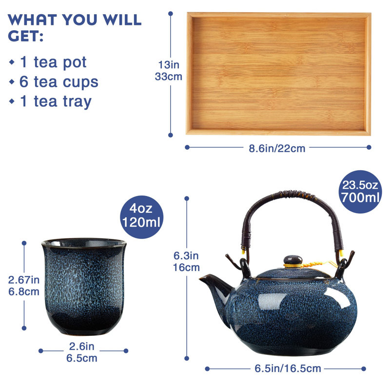 Lark Manor Bloch 700ml Teapot Set