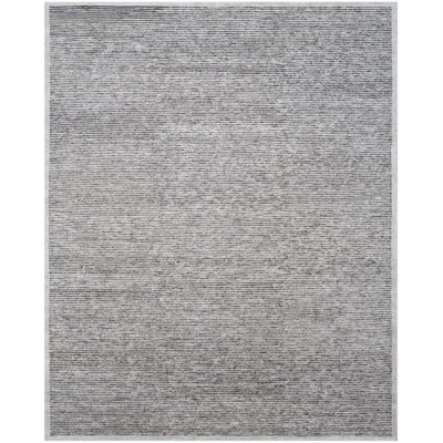 Tibetan Hand-Knotted Gray Area Rug