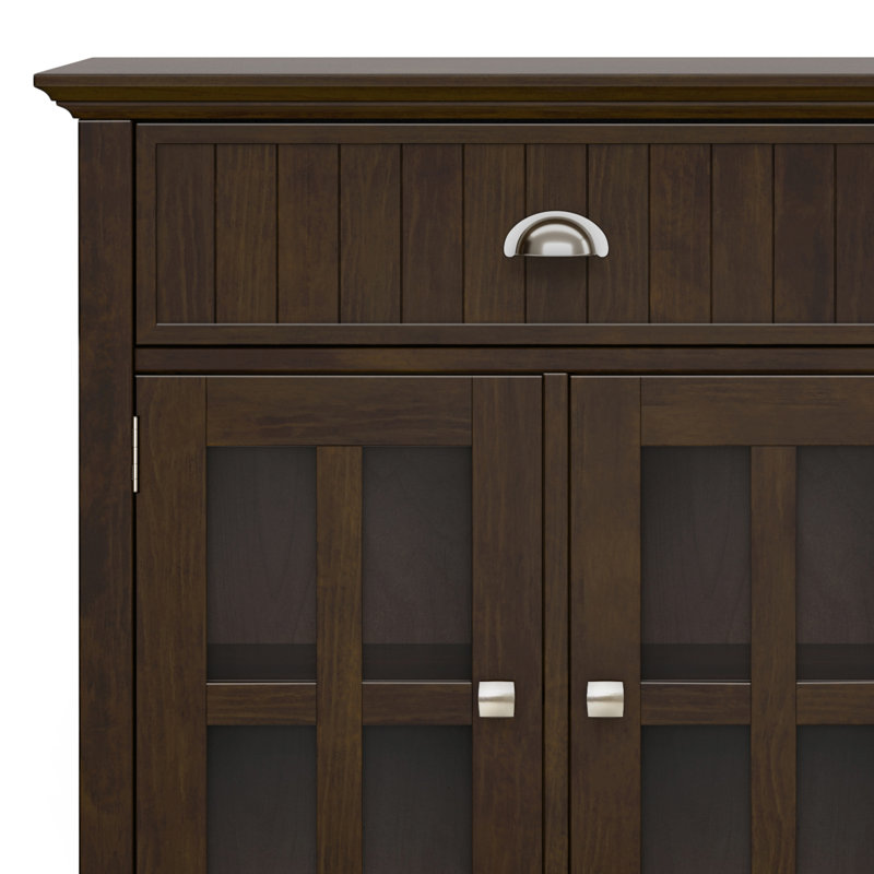 Acadian 60'' Brunette Brown Solid Wood Sideboard Buffet