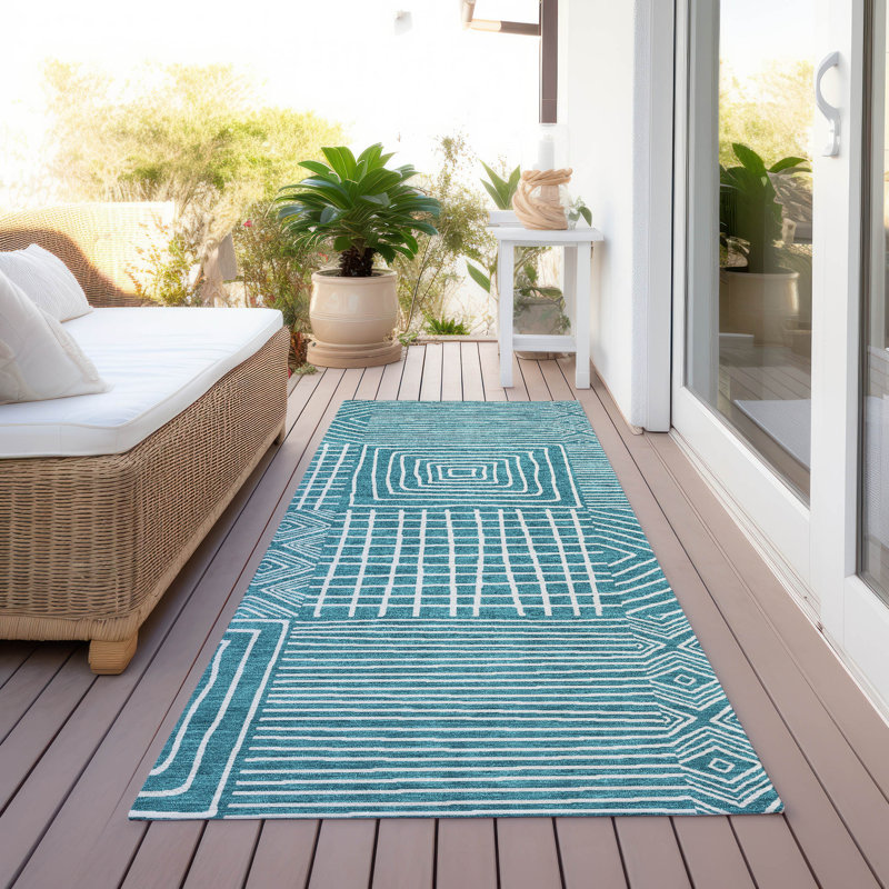 Paillasson d'extérieur Chayden, Tapis de couloir 2 pi 3 po x 7 pi 6 po