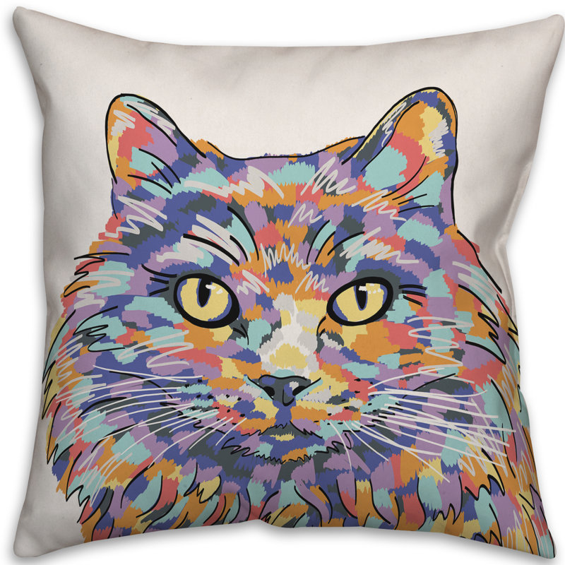 Throw Pillow, 16" x 16", Polyester/Polyester blend