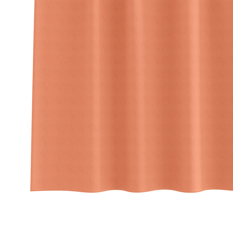 Curtains With Curtains 2 Pcs Polyester, Terracotta, 140cm Width x 175cm Drop