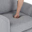 Swivel rocking recliner chair with adjustable footrest-1895707050