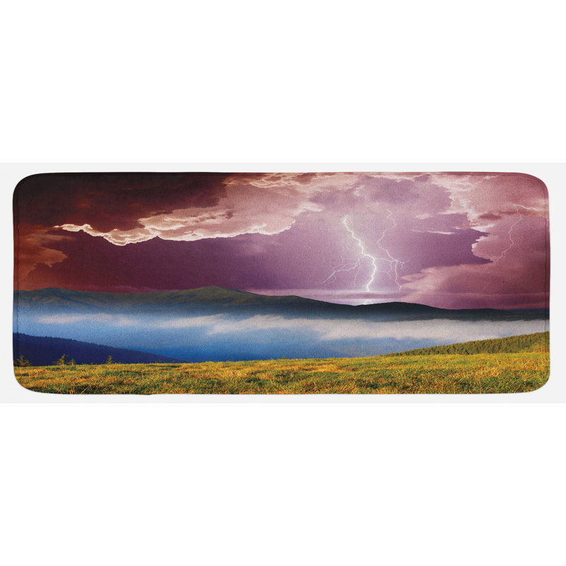 Rustic Polyester Kitchen Mat