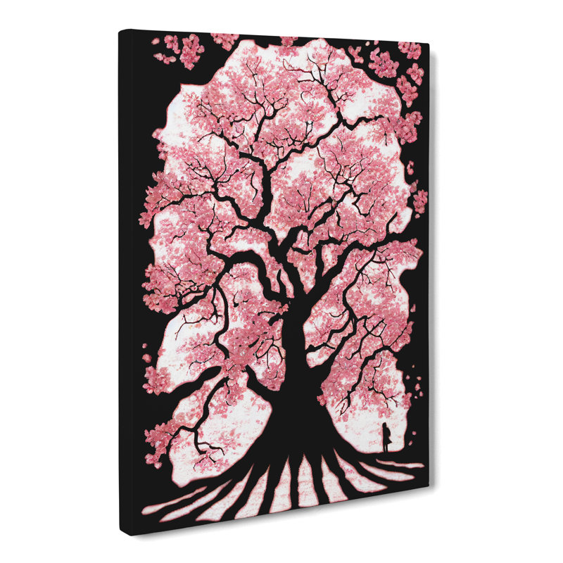 Cherry Blossom Tree Gothic - Wrapped Canvas, 50cm H x 35cm W x 3cm D