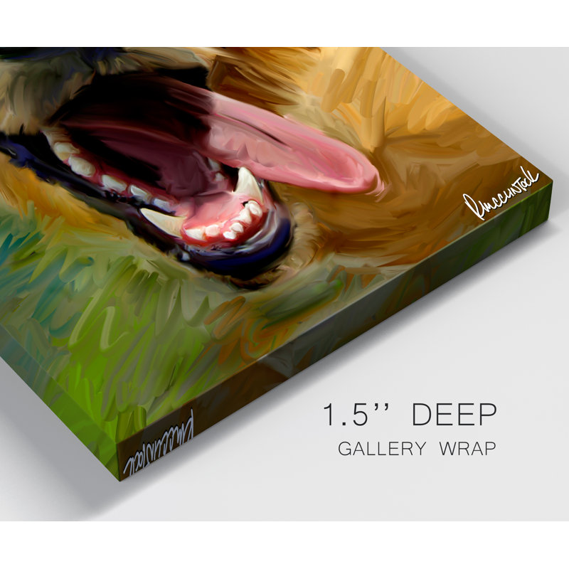« Golden Tongue », reproduction d’art sur toile tendue, H 27 po x l 18 po x P 1 po