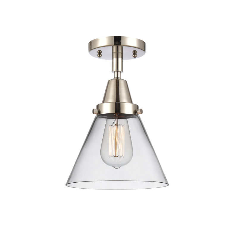 Plafonnier en verre, Ampoule non incluse, Oui, Nickel poli