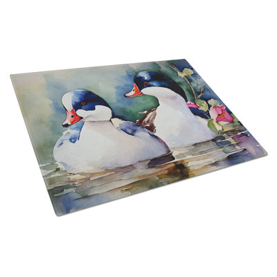 Bufflehead Glass Cutting Board