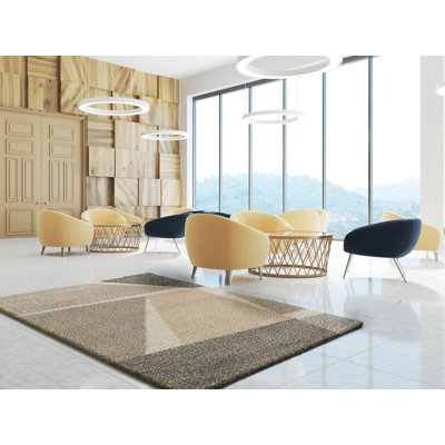 Ramet Rectangle Geometric Berber Area Rug