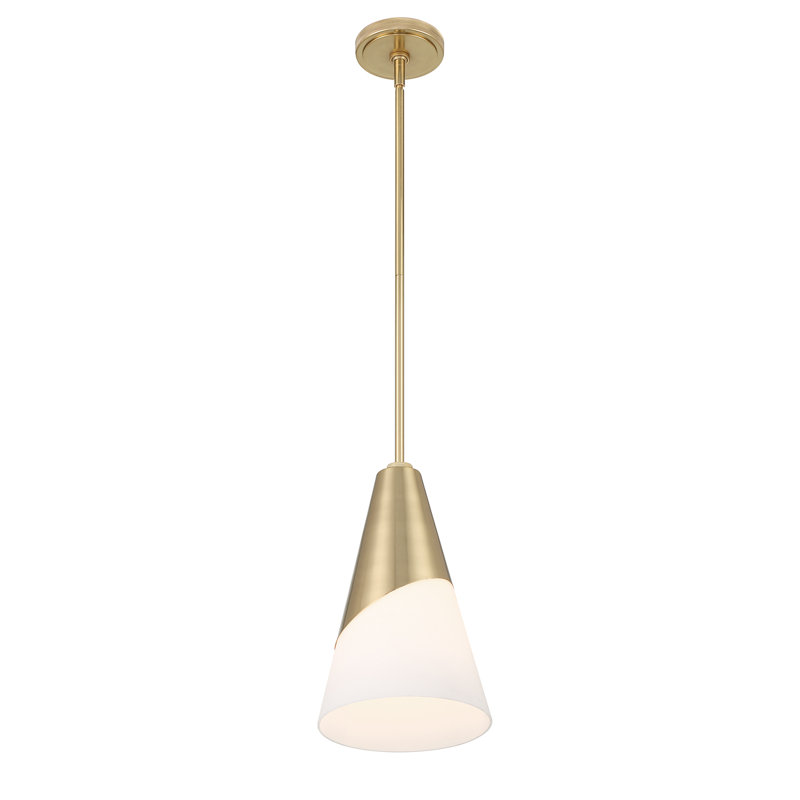 Brian Patrick Flynn Tori 1 Light Pendant, Vibrant Gold
