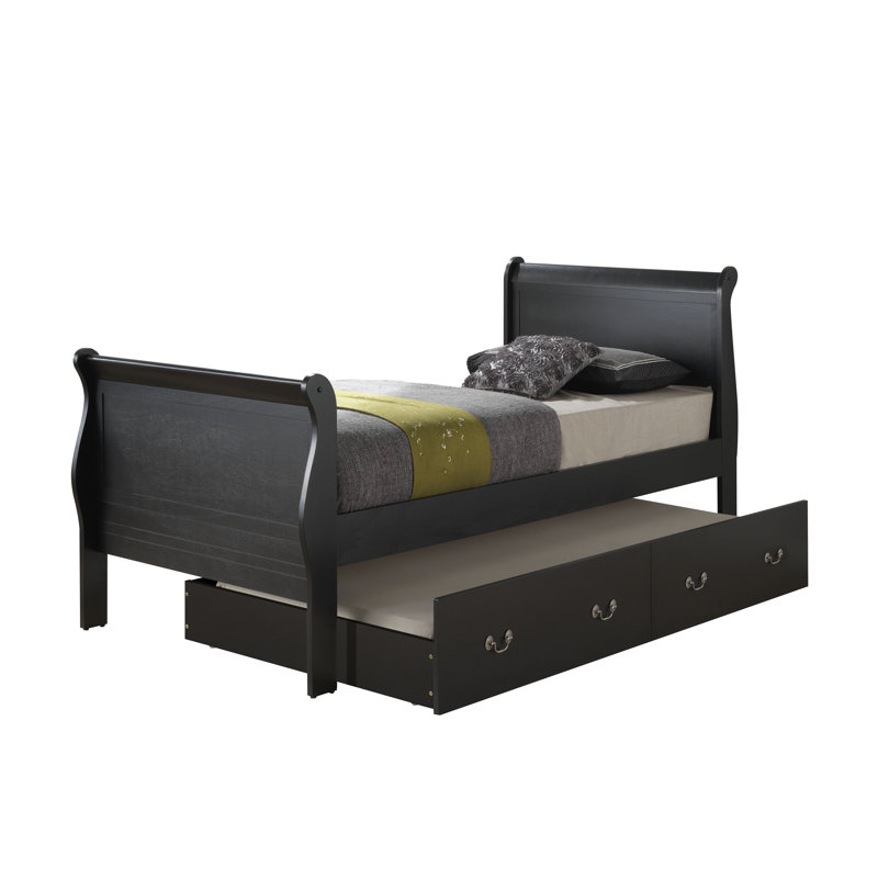 Citronelle Kids with Trundle, Twin, Black