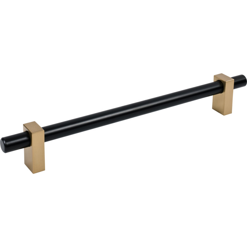 Larkin Appliance Pull, 18", Matte Black/Satin Bronze