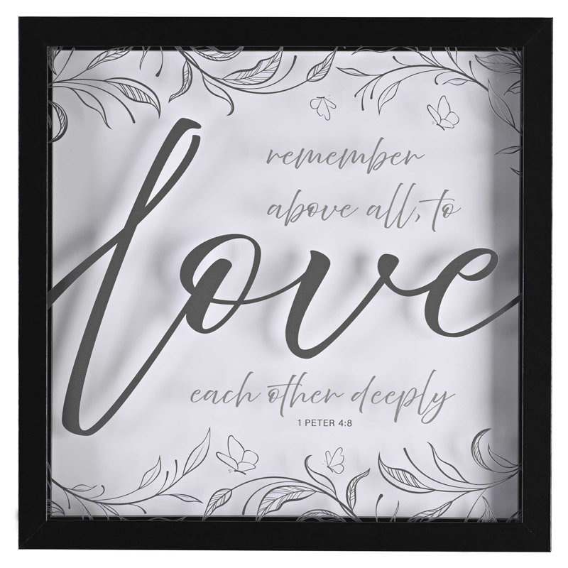 Art mural encadré «Love mutuellement»