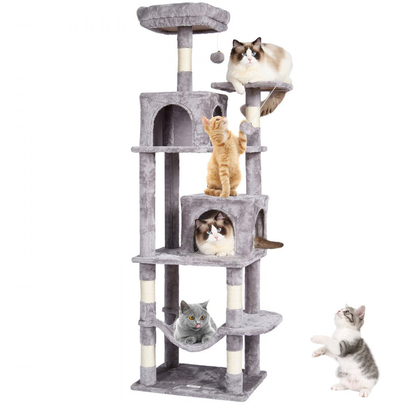 Arbre à chat avec tour à chat en sisal 63 po