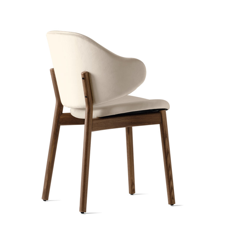 Holly Upholstered Armchair with Wooden Frame