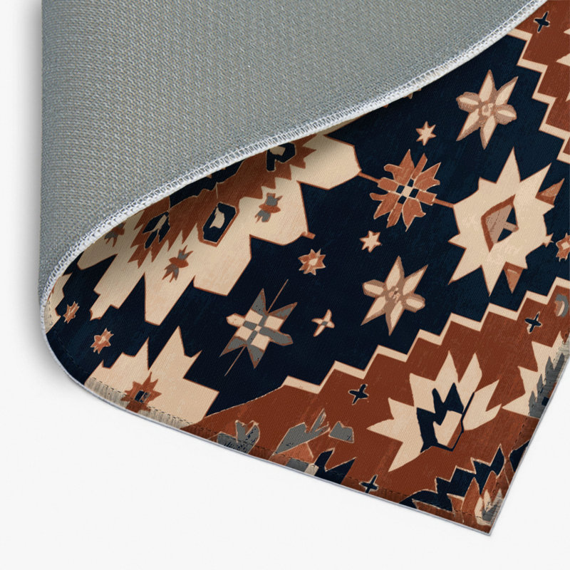 Tapis turc intérieur et extérieur brun, Rectangulaire 2 pi x 3 pi