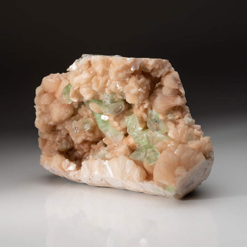 Apophyllite verte avec Stilbite