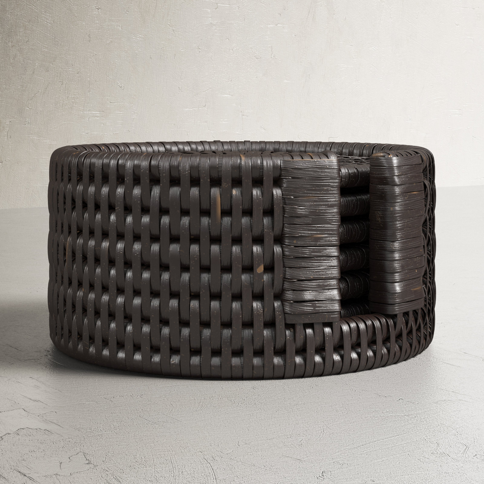 Camden Coaster Set with Stand, Tudor Black
