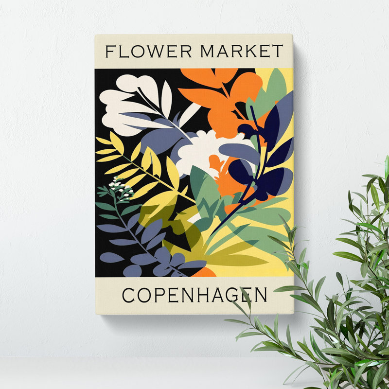 XMKTMKT-188 Copenhagen Flower Market Exhibition No.1 - Wrapped Canvas Print