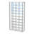 Tempered Glass Wine Storage LED Curio Cabinet Chrome
