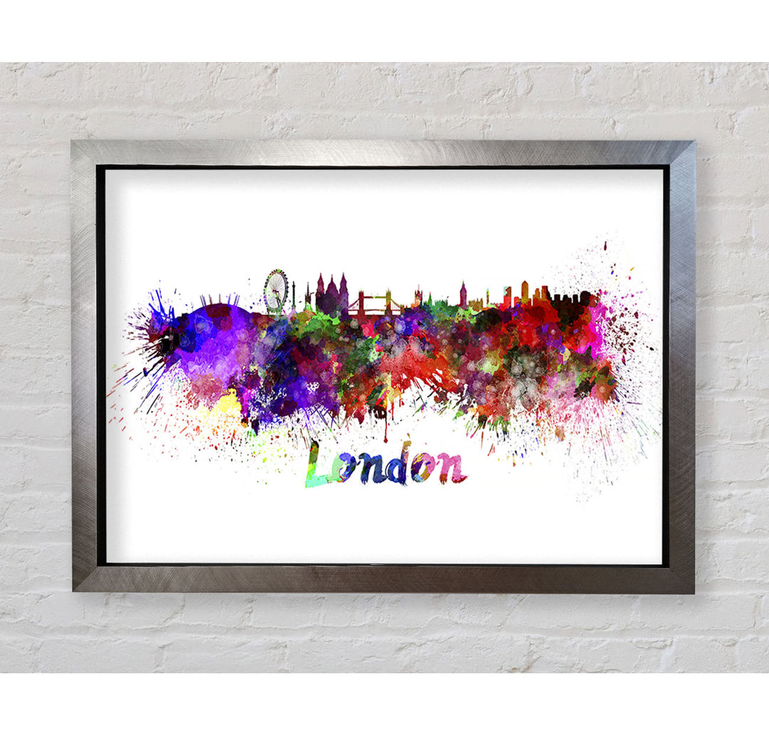 Rainbow London Splash 1 - Druck