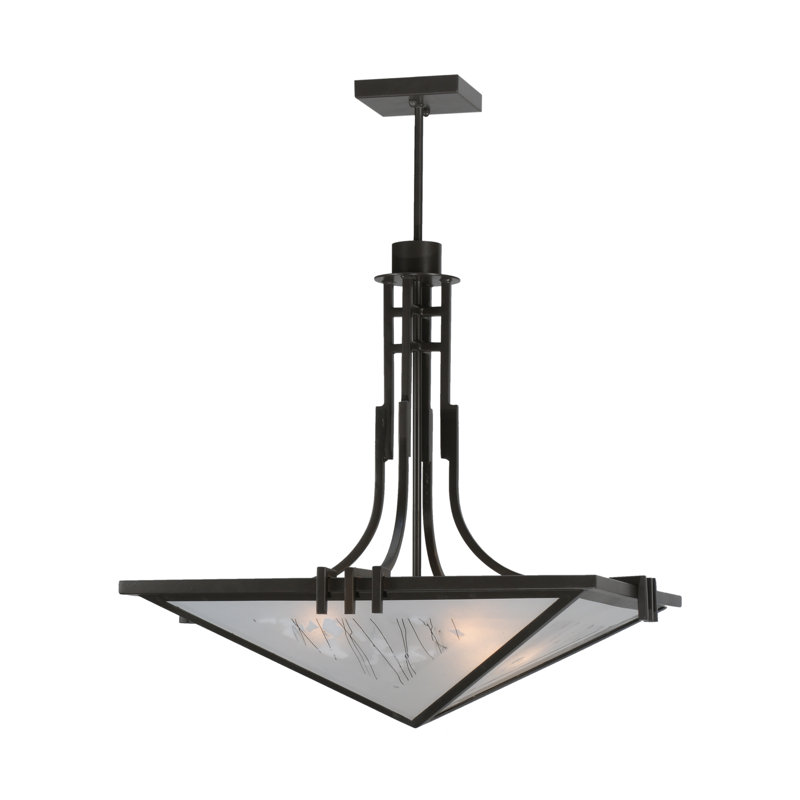 Metro Fusion 4 - Light Pendant, Steel, Clear