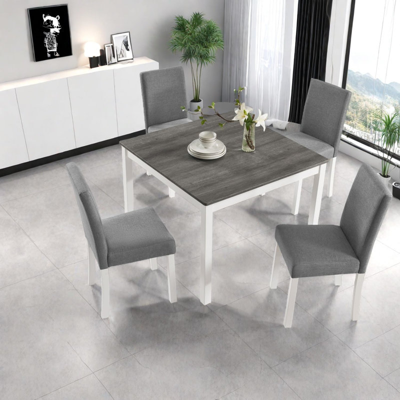 Modern Compact Dining Table Sets, Durable Wood Construction, Perfect For Small Kitchen Dining