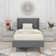 Eriksay Low Profile Upholstered Platform Bed With Wingback Headboard