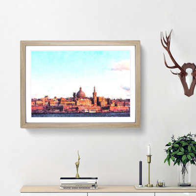 View of Valletta in Malta - Framed Print