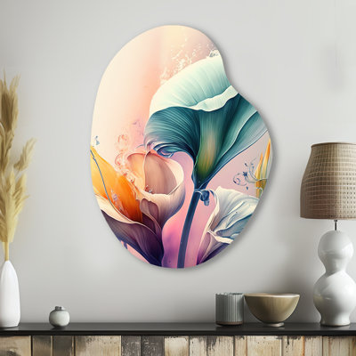 Musquee - art mural asymétrique en forme de poire Calla Lily